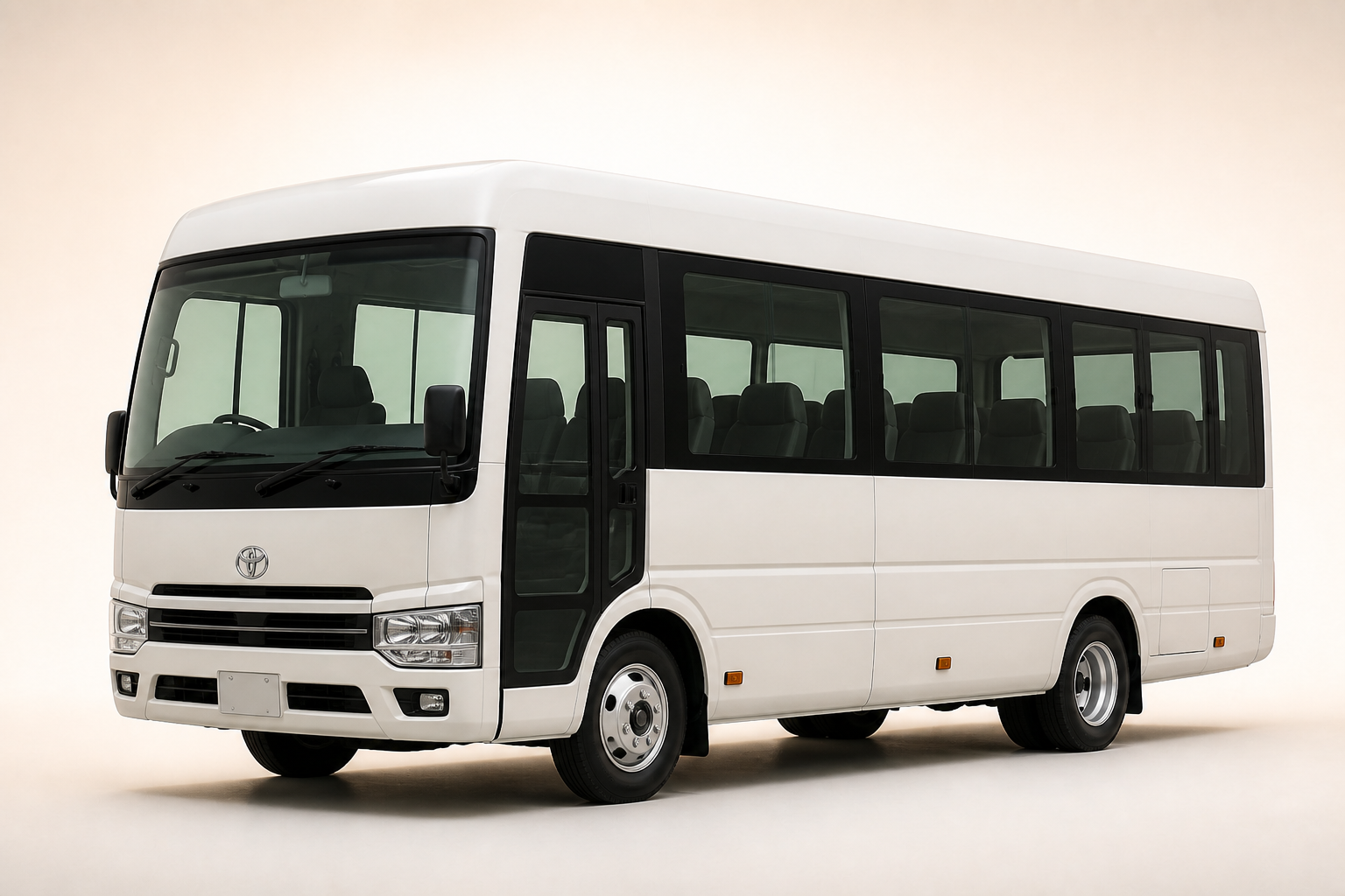 Toyota Coaster rental in Sukkur and Karachi